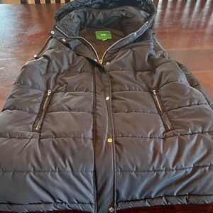 Dip Black Puffer Jacket with Hood